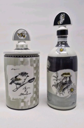 Baci milano porcelain bottle - porcelain,